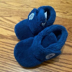 Blue Ugg baby booties